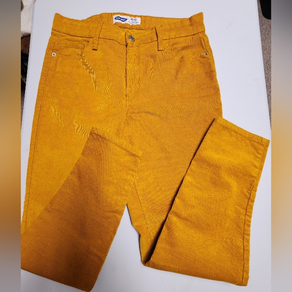 Old Navy, Cordury, Fall Marigold, 10P, High Rise Skinny pants